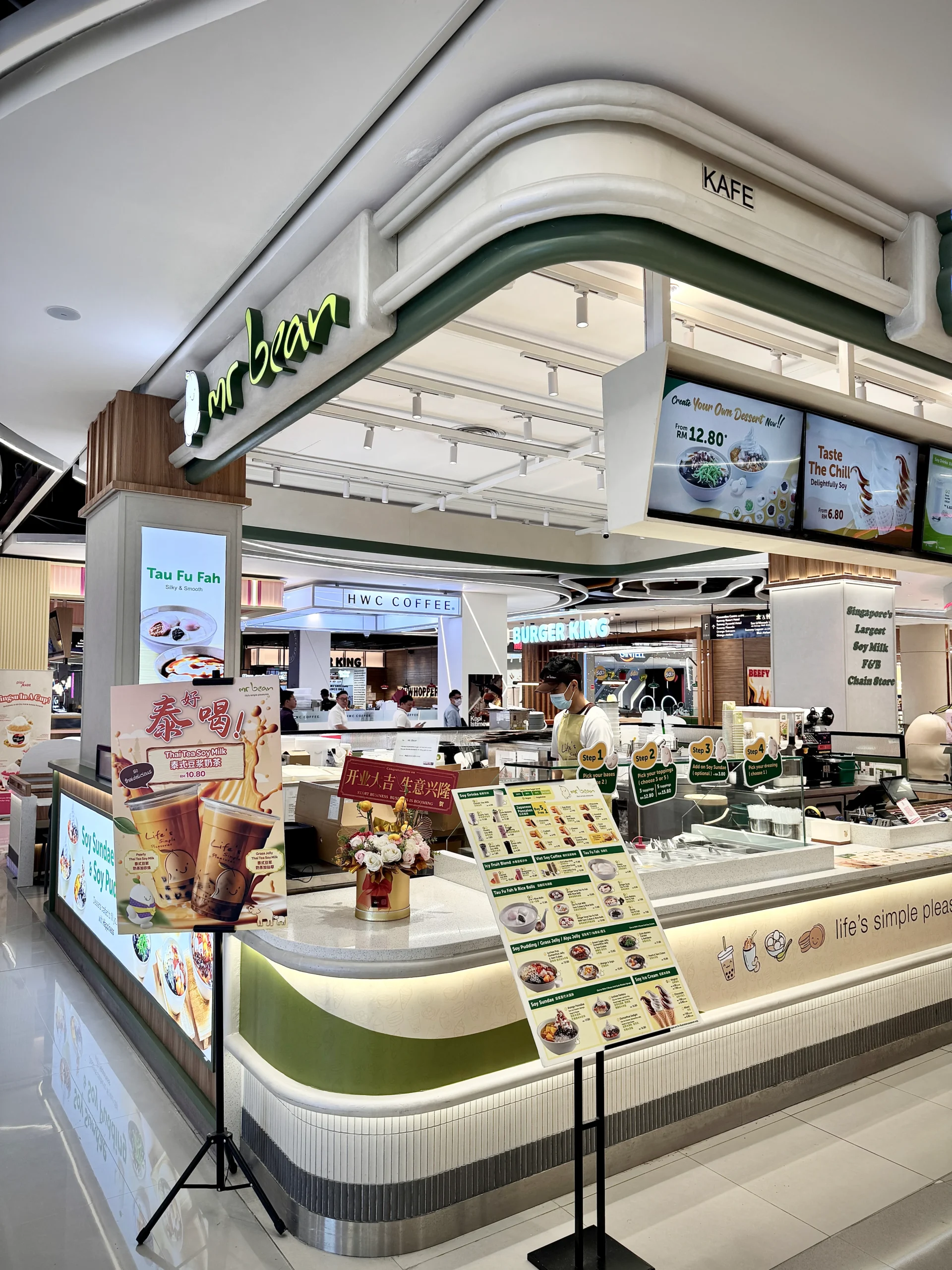 Mr-Bean-fnb-mall-kiosk-fitout Mr Bean F&B mall kiosk fit-out at Sunway Pyramid by Watzmann Construction