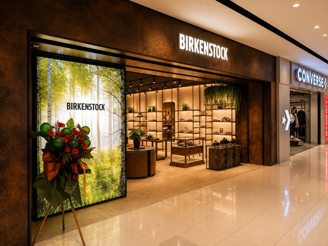 Birkenstock retail store fit-out at Imago Shopping Mall Kota Kinabalu by Watzmann Construction