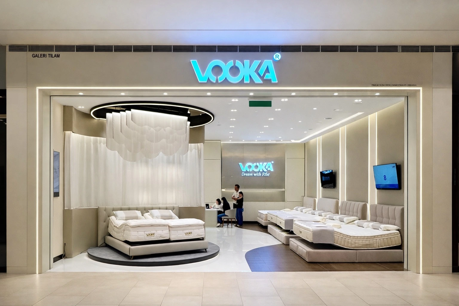 Vooka Pavilion Bukit Jalil Retail fit-out Watzmann Construction Store Front