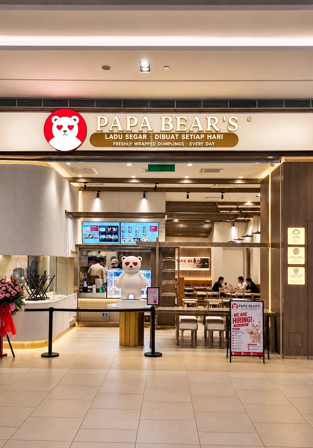 Papa Bear's dumpling restaurant Pavilion Bukit Jalil fit-out Watzmann Construction 00007 Papa Bear's dumpling restaurant Pavilion Bukit Jalil fit-out Watzmann Construction Store Front